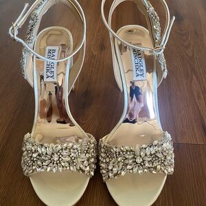 Badgley Mischka Libby Crystal Embellished Heels